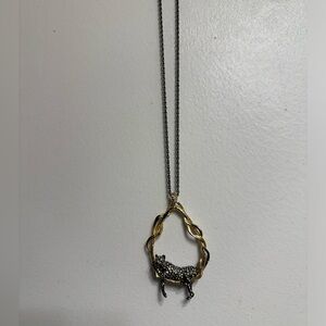 Alexis Bittar Twisted Gold and Black Necklace